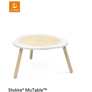 STOKKE® Table de jeu enfant MuTable V2 bois blanc pas cher