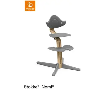 STOKKE® Chaise haute enfant évolutive Nomi® chêne naturel/grisVendu paraubert