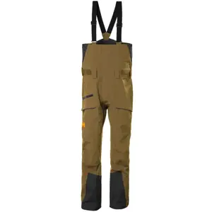 Helly Hansen - Sogn Bib Shell Pant - Pantalon ski homme Sepia - S pas cher