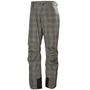 Helly Hansen - Legendary Insulated Pant - Pantalon ski homme Pebble Broxburn Plaid Aop - M pas cher