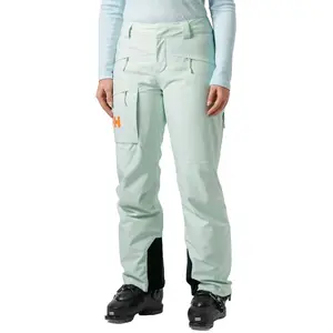 Helly Hansen - Powderqueen Pant - Pantalon ski femme Seafoam - XL pas cher