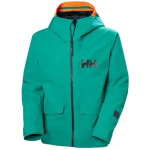 Veste à capuche Helly Hansen Emiko Shell 3L RECCO bleu turquoise - XXL pas cher