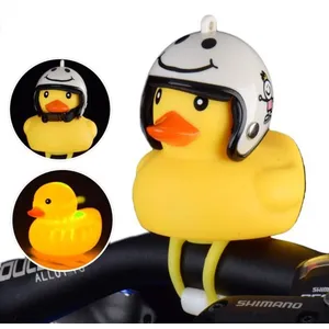 Sonnette de vélo cloche de canard jaune SALUTUYA pour enfant avec lumi... pas cher