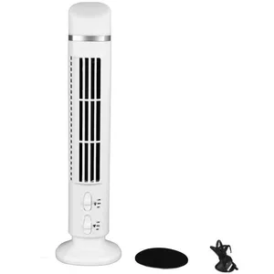 Ventilateur de tour sans pale - Vvikizy - Mini ventilateur électrique domestique sur pied avec lumière - Blanc - 10,5x33 cm - 402 gVendu parcdiscount