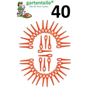 GARTENTEILE® 40 couteau de rechange adapté pour Güde rt 250/18 Li Ion ...