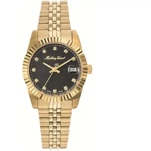 Mathey-Tissot - Montre Femme Quartz Swiss Made RONDA 585 H3 en Acier dorée OS pas cher