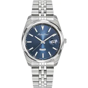 Mathey-Tissot - Montre Femme Quartz Swiss Made RONDA 517 Day-date en Acier argentée OS pas cher