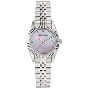 Mathey-Tissot - Montre Femme Quartz Swiss Made RONDA 585 H3 en Acier argentée OS pas cher