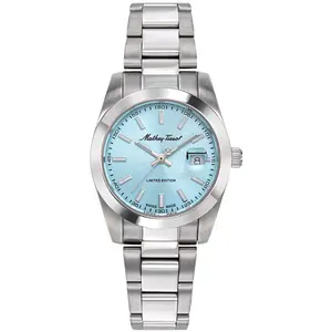 Mathey-Tissot - Montre Femme Quartz Swiss Made RONDA 585 H3 en Acier argentée OS pas cher