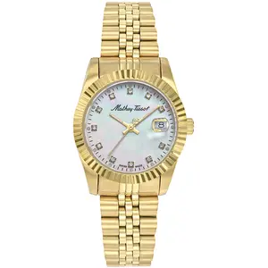 Mathey-Tissot - Montre Femme Quartz Swiss Made RONDA 585 H3 en Acier dorée OS pas cher