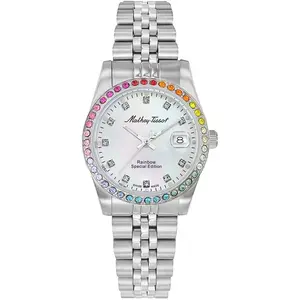 Mathey-Tissot - Montre Femme Quartz Swiss Made RONDA 585 H3 en Acier argentée OS pas cher