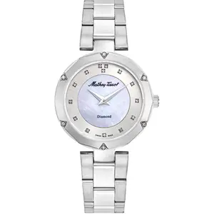 Mathey-Tissot - Montre Femme Quartz Swiss Made RONDA 762 en Acier argentée OS pas cher