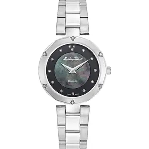Mathey-Tissot - Montre Femme Quartz Swiss Made RONDA 762 en Acier argentée OS pas cher