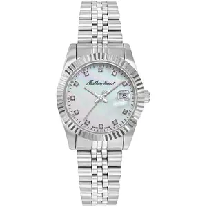 Mathey-Tissot - Montre Femme Quartz Swiss Made RONDA 585 H3 en Acier argentée OS pas cher