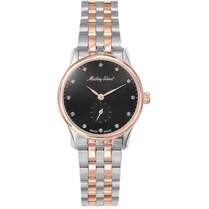 Mathey-Tissot - Montre Femme Quartz Swiss Made RONDA 1064 en Acier Bic... pas cher