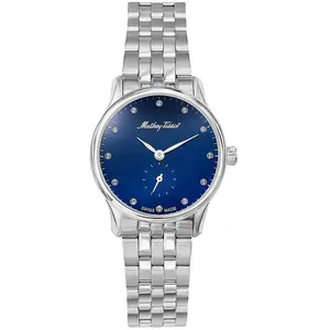 Mathey-Tissot - Montre Femme Quartz Swiss Made RONDA 1064 en Acier argentée OS pas cher