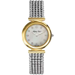 Mathey-Tissot - Montre Femme Quartz Swiss Made RONDA 1062 en Acier argentée OS pas cher