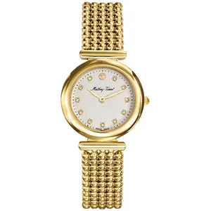 Mathey-Tissot - Montre Femme Quartz Swiss Made RONDA 1062 en Acier dorée OS pas cher