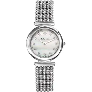 Mathey-Tissot - Montre Femme Quartz Swiss Made RONDA 1062 en Acier argentée OS pas cher
