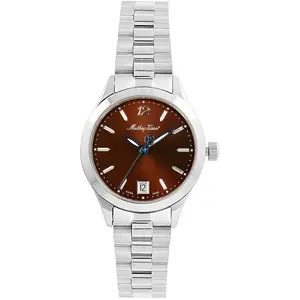Mathey-Tissot - Montre Femme Quartz Swiss Made RONDA 505h6 en Acier argentée OS pas cher