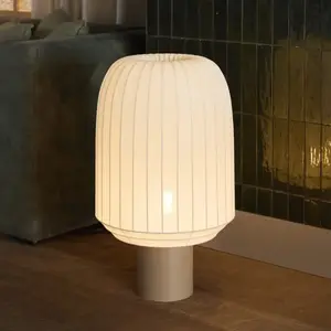 Northern Lampe sur pied Tradition, textile, blanc cassé, E27Vendu parluminaire