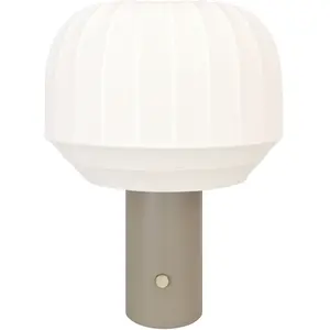 Northern Lampe à poser Tradition, textile, blanc cassé, E27 pas cher