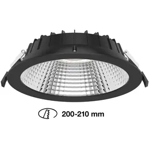 The Light Group SLC Shift spot encastré LED Ø 22,8 cm CCT, noir pas cher