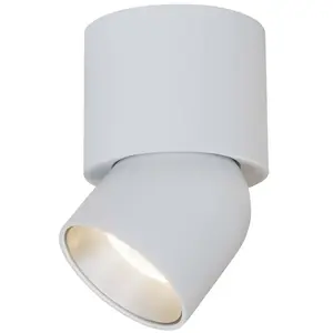 The Light Group Spot pour plafond LED SLC CUP, blanc/argent, 927, Ø 7,... pas cher