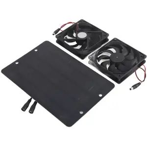 GISTUCH Kit De Ventilateur De Panneau Solaire, Double Extracteur D'Air...Vendu parmanomano