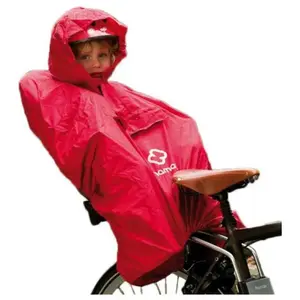 Poncho imperméable enfant - Hamax - Rouge - Taille Unique pas cher