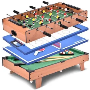 Comparateur de prix : Hobby Tech Table multi-jeux 4 en 1 : baby-foot - billard - ping-pong - hockey