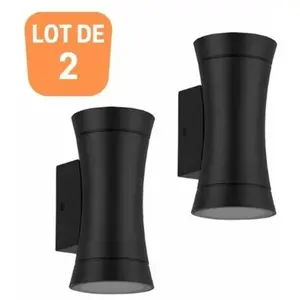 Comparateur de prix : Vito - Lot de 2 appliques extérieures mulier 2x35W GU10 - Noir