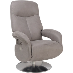 Comparateur de prix : My New Design Fauteuil de relaxation électrique en tissu microfibre Gris