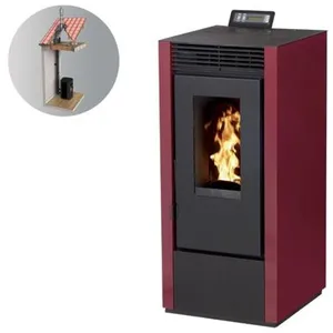 INTERSTOVES Pack Poêle à granules MARINA 14 Etanche Canalisable + Kit Co pas cher