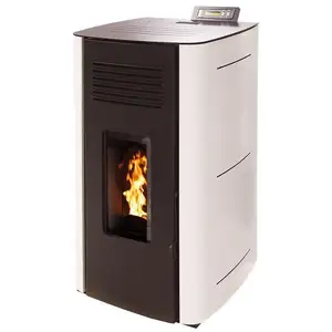 Interstoves - Poêle à granules hydro elio 13 Etanche - Blanc pas cher