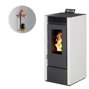 INTERSTOVES Pack Poêle à granules MARINA 14 Etanche Canalisable + Kit Co pas cher