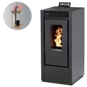 Interstoves Pack Poêle à granules marina 11 Etanche + Kit Conduit Vertic pas cher