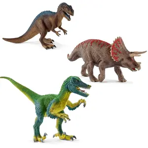 Kit Figurines Schleich Dinosaures : Acrocanthosaure, Tricératops, Vélociraptor