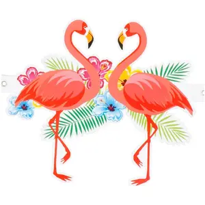 RueDeLaFete Guirlande Hibiscus - Flamant Rose pas cher