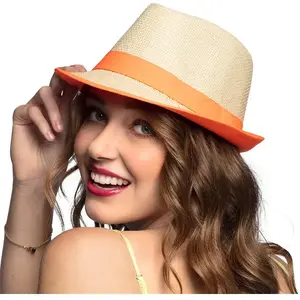 RueDeLaFete Chapeau Maui - Orange pas cher