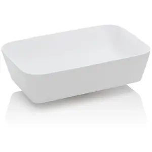 TFT Home Furniture - Vasque d'appui Dublin 3 blanche - 55x35x13.5 cm O... pas cher