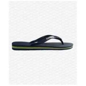 Tongs En Caoutchouc Bleu Marine Avec Logo Havaianas Brasil EU 41-42