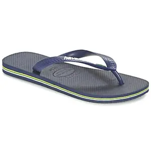 Comparateur de prix : Tongs En Caoutchouc Bleu Marine Avec Logo Havaianas Brasil EU 43-44