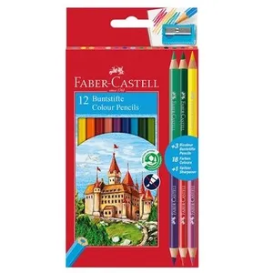 Comparateur de prix : Faber-Castell 110312 Crayon de couleur, 15 pièces Multicolore