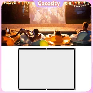 Cocosity Rideau de projecteur 1PC Portable pliable non plisse Criffeur...Vendu parcdiscount
