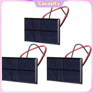 Cocosity 3pcs Panneau Solaire DC 6V 1W Polycristallin Silicium Photovo...Vendu parcdiscount