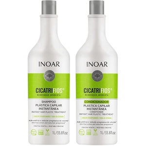 Comparateur de prix : INOAR CicatriFios ensemble pour cheveux abîmés et fragiles 2x1000 ml