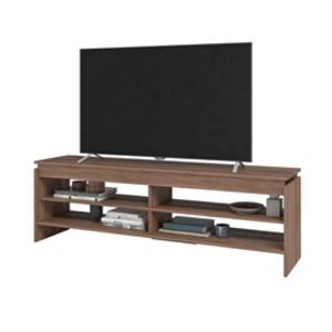 BRV Meuble tv 65 pouces châtaignier 5 niches 153 cm l 153 h 49 p 35 cm BR63-164 pas cher