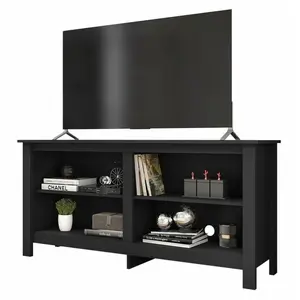 Comparateur de prix : CAEMMUM Meuble tv 65 pouces noir 4 niches l 148 h 69.5 p 38.5 cm 8000200001024