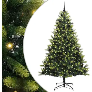 Syfax Arbre de Noël artificiel en silicone flexible 300 LEDs 240 cm pas cher